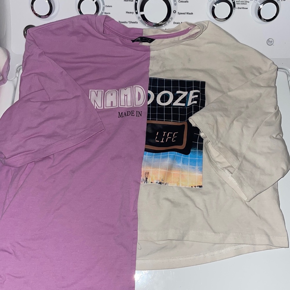 Half cropped t-shirt